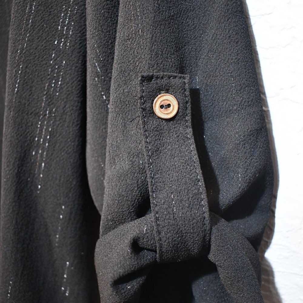 Janet Chung Black Metallic Blouse - Picture 5 of 6